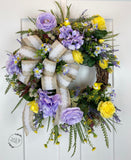 "Spring Beauty" Grapevine Wreath