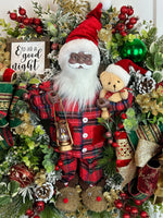 "And To All A Good Night" Santa Claus Wreath