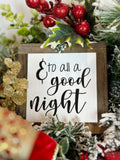 "And To All A Good Night" Santa Claus Wreath