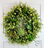 "Natural Beauty" Succulent Wreath