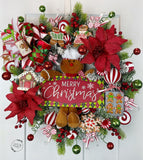 "Gingerbread Delight" Christmas Wreath